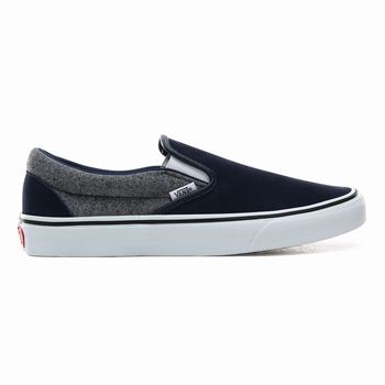 Férfi Vans Suede Classic Slip-on Cipő VA7695431 Kék